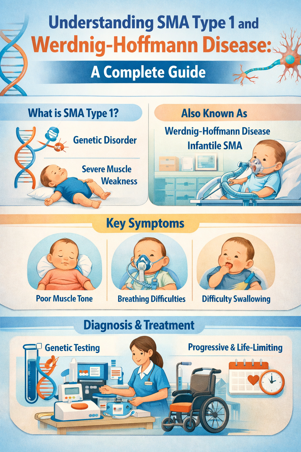 SMA Type 1 infant health and Werdnig-Hoffmann Disease awareness