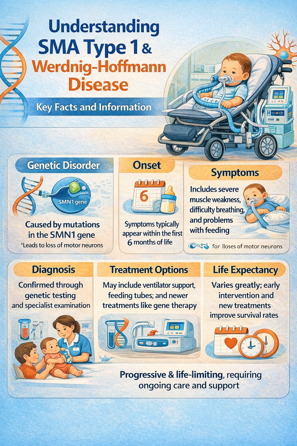 Early intervention and therapy for infants with SMA Type 1