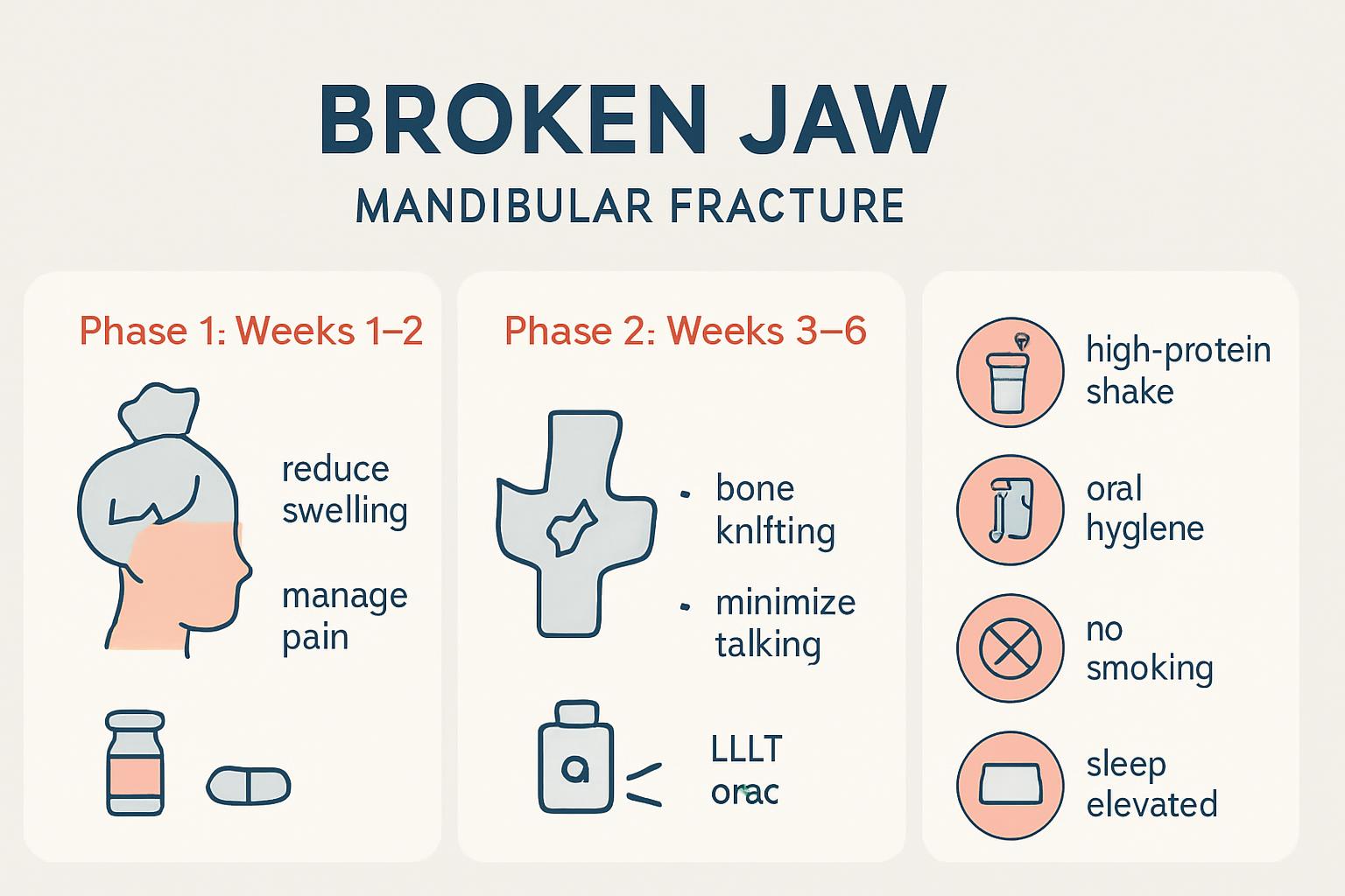 Broken Jaw Recovery 2026 high-protein liquid diet guide infographic