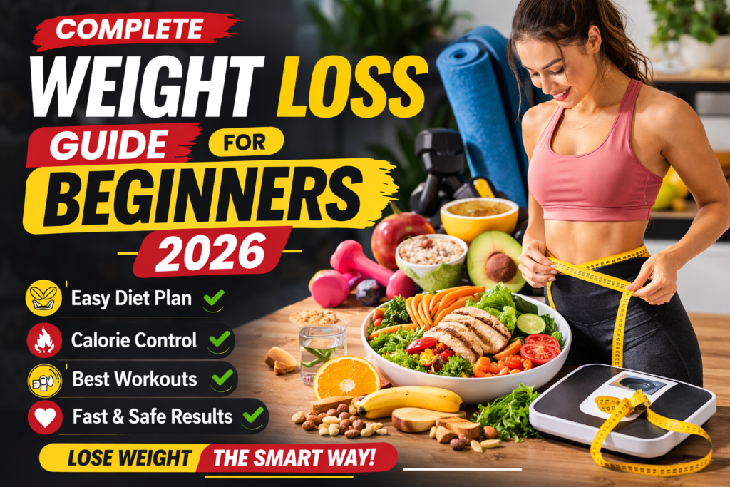 Weight Loss Guide for Beginners 2026 - Healthy Diet, Workout Plan, and Fitness Tips