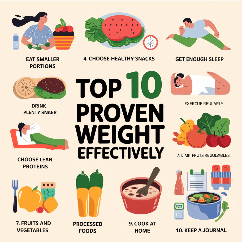 Weight Loss Guide for Beginners 2026 showing healthy meals, workout plan, and step-by-step tips for sustainable fat loss.