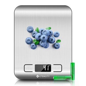 Etekcity digital food kitchen scale for weight loss and calorie tracking