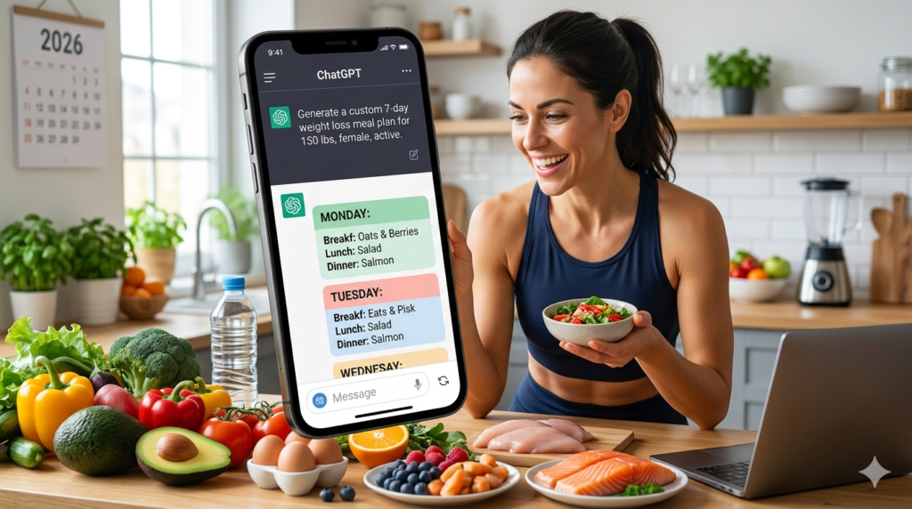 ChatGPT prompt for weight loss meal plan ultimate guide banner